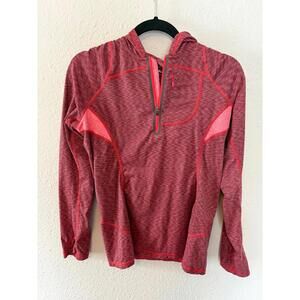 REI 1/4 zip pullover red/pink size women's M